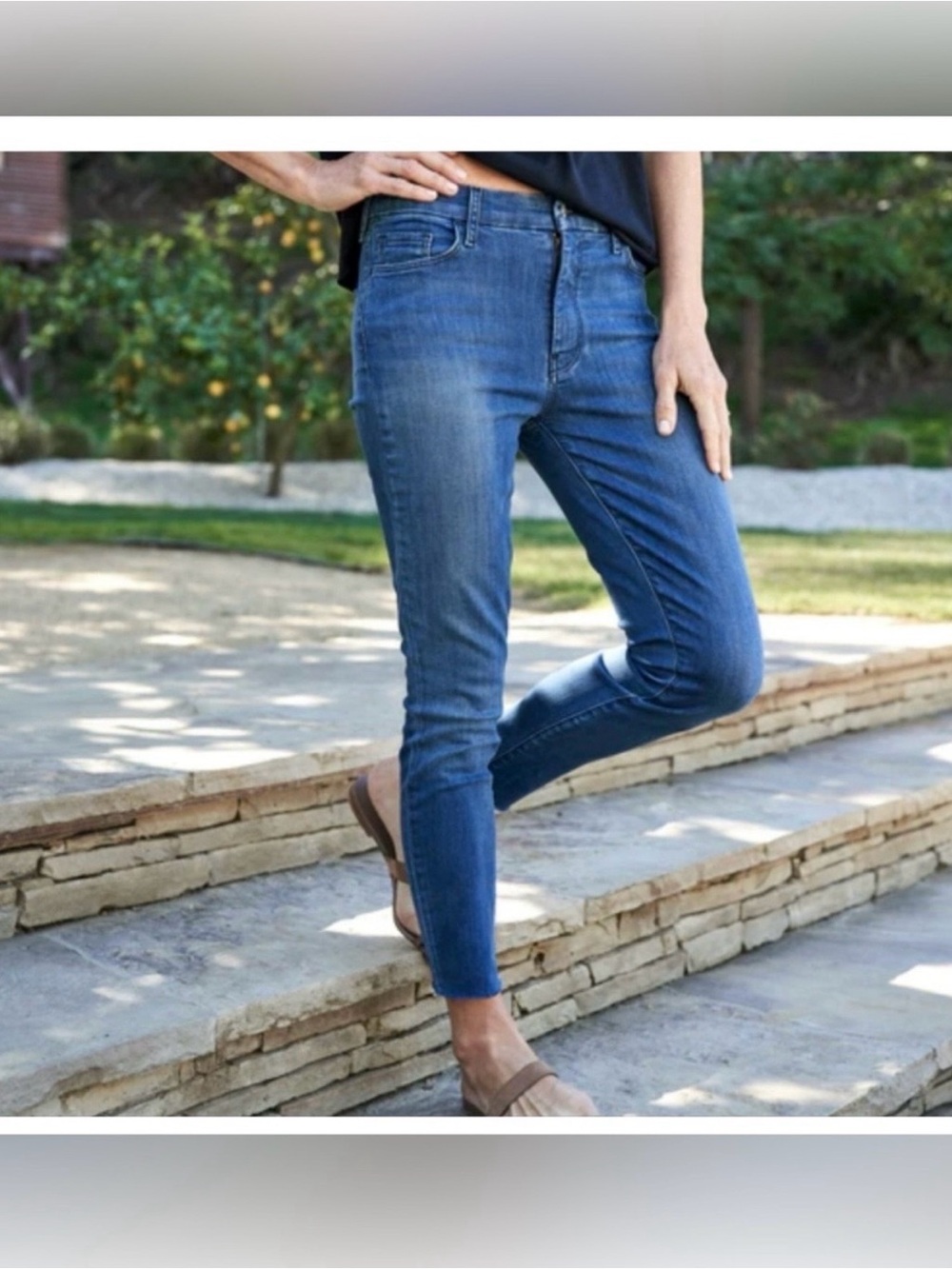 Frank & Eileen Sligo Dark Wash Ankle Jean Sz 30